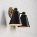 Capital Lighting - 150121AB - Two Light Vanity - Bradley - Aged Brass and Black