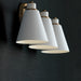 Capital Lighting - 150131AW - Three Light Vanity - Bradley - Aged Brass and White