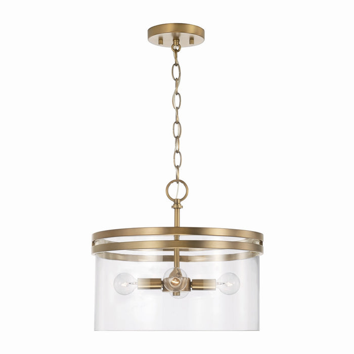 Capital Lighting - 248741AD - Four Light Semi-Flush Mount - Fuller - Aged Brass