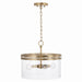 Capital Lighting - 248741AD - Four Light Semi-Flush Mount - Fuller - Aged Brass