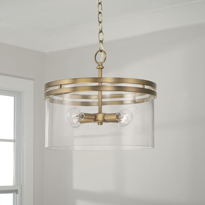 Capital Lighting - 248741AD - Four Light Semi-Flush Mount - Fuller - Aged Brass