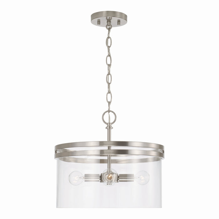 Capital Lighting - 248741BN - Four Light Semi-Flush Mount - Fuller - Brushed Nickel