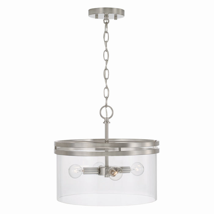 Capital Lighting - 248741BN - Four Light Semi-Flush Mount - Fuller - Brushed Nickel