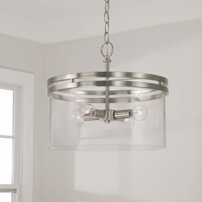 Capital Lighting - 248741BN - Four Light Semi-Flush Mount - Fuller - Brushed Nickel