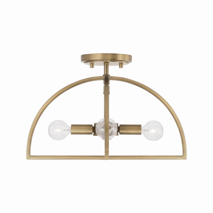 Capital Lighting - 248841AD - Four Light Semi-Flush Mount - Lawson - Aged Brass