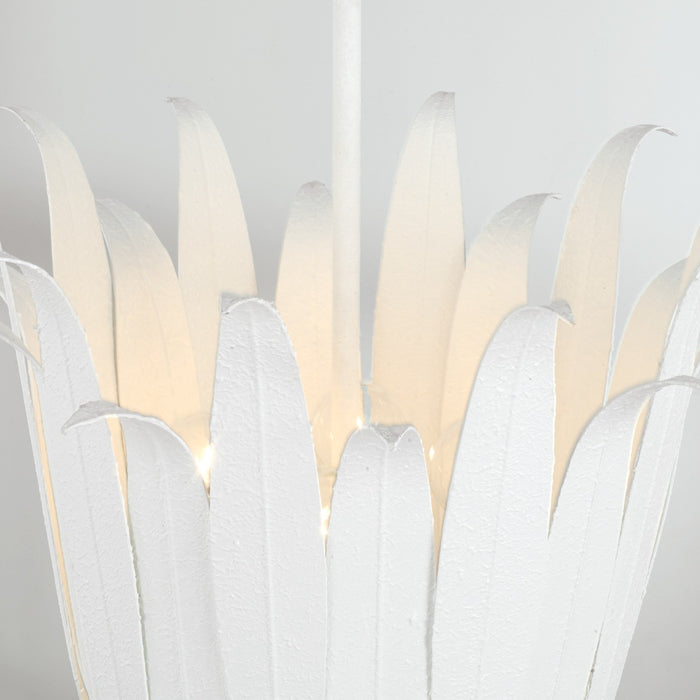 Capital Lighting - 349542XW - Four Light Pendant - Eden - Textured White