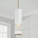 Capital Lighting - 350211AW - One Light Pendant - Dash - Aged Brass and White