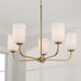 Capital Lighting - 448851AD-542 - Five Light Chandelier - Lawson - Aged Brass