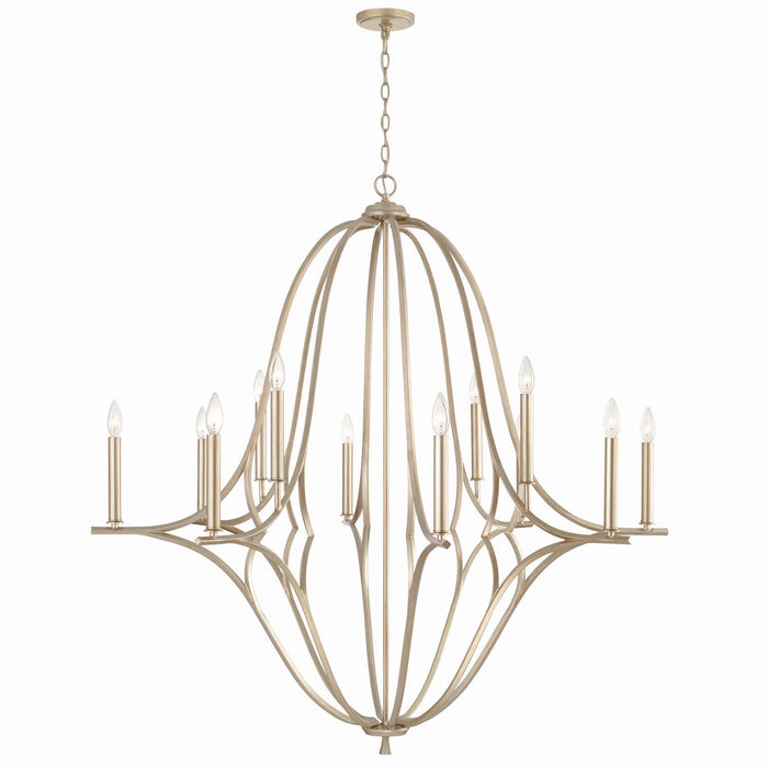 Capital Lighting - 450001BS - 12 Light Chandelier - Claire - Brushed Champagne