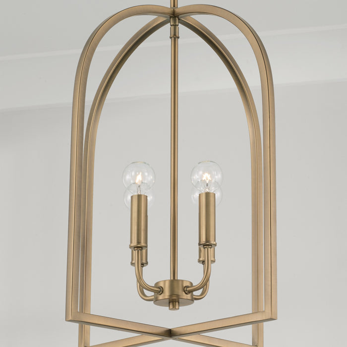 Capital Lighting - 548841AD - Four Light Foyer Pendant - Lawson - Aged Brass