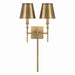 Capital Lighting - 649721AD-708 - Two Light Wall Sconce - Whitney - Aged Brass