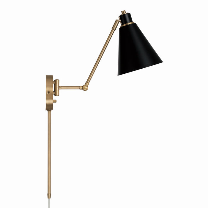 Capital Lighting - 650111AB - One Light Wall Sconce - Bradley - Aged Brass and Black