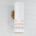 Capital Lighting - 650211AW - One Light Wall Sconce - Dash - Aged Brass and White
