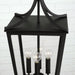 Capital Lighting - 947942BK - Four Light Outdoor Hanging Lantern - Adair - Black