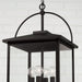 Capital Lighting - 948042BK - Four Light Outdoor Hanging Lantern - Bryson - Black