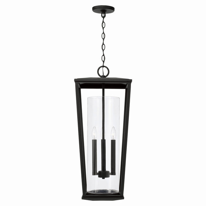 Capital Lighting - 948132BK - Three Light Outdoor Hanging Lantern - Elliott - Black