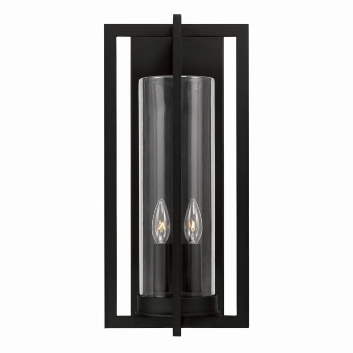 Capital Lighting - 948221BK - Two Light Outdoor Wall Lantern - Kent - Black