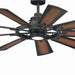 Kichler - 300260DBK - 60``Ceiling Fan - Gentry - Distressed Black