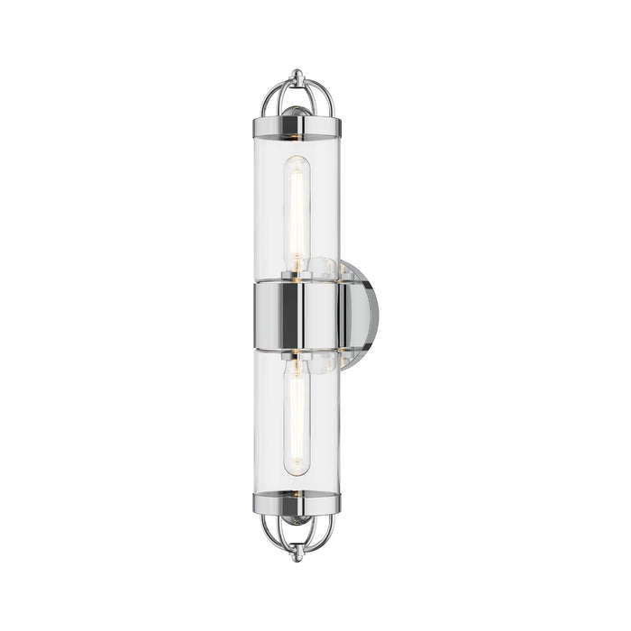Alora - WV461102CH - Two Light Wall Sconce - Lancaster - Chrome