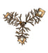 Meyda Tiffany - 257933 - Three Light Chandelier - Pine Branch - Antique Copper
