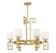 Savoy House - 1-2304-6-260 - Six Light Chandelier - Quatrain - True Gold
