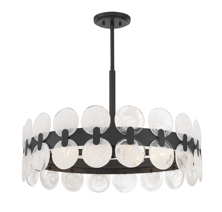 Savoy House - 1-3720-6-89 - Six Light Chandelier - Boca - Matte Black