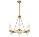 Savoy House - 1-5500-6-322 - Six Light Chandelier - Nouvel - Warm Brass