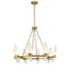 Savoy House - 1-5502-8-322 - Eight Light Chandelier - Nouvel - Warm Brass