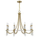 Savoy House - 1-7718-8-195 - Eight Light Chandelier - Mayfair - Warm Brass and Chrome