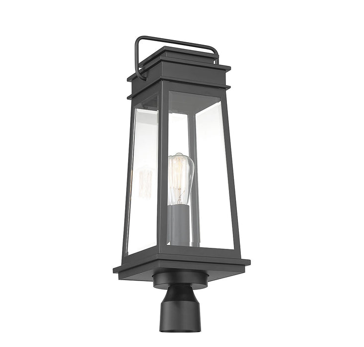 Savoy House - 5-817-BK - One Light Outdoor Post Lantern - Boone - Matte Black