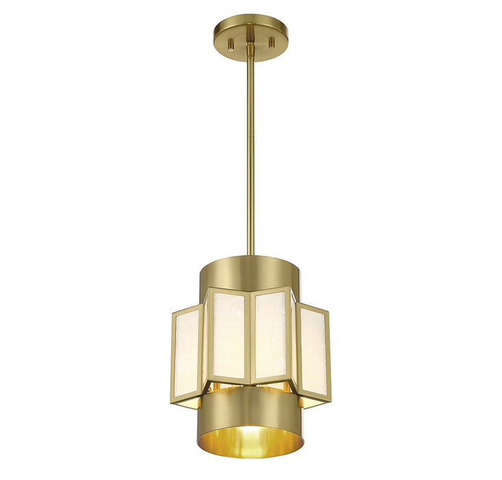 Savoy House - 7-3168-3-322 - Three Light Pendant - Gideon - Warm Brass