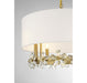 Savoy House - 7-4366-4-322 - Four Light Pendant - Dahlia - Warm Brass