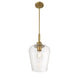 Savoy House - 7-3390-1-322 - One Light Pendant - Carlton - Warm Brass
