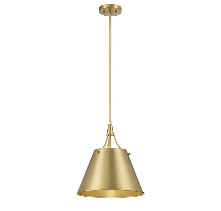 Savoy House - 7-4499-1-322 - One Light Pendant - Willis - Warm Brass