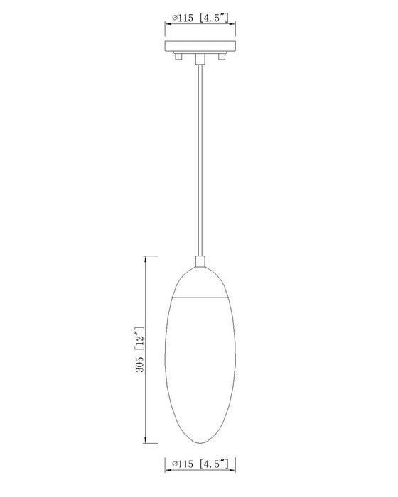 Z-Lite - 651P-BN - One Light Pendant - Arden - Brushed Nickel
