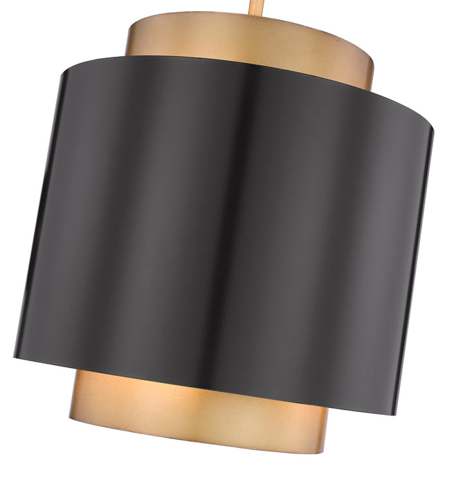 Z-Lite - 739P12-BRZ-RB - One Light Pendant - Harlech - Bronze / Rubbed Brass