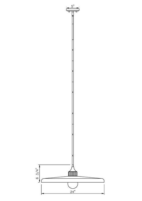 Z-Lite - 820P24-BN - One Light Pendant - Paloma - Brushed Nickel