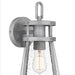 Quoizel - BAB8408ABA - One Light Outdoor Wall Mount - Barber - Antique Brushed Aluminum
