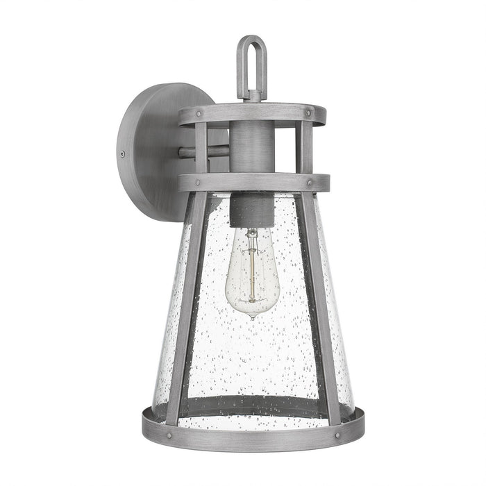 Quoizel - BAB8409ABA - One Light Outdoor Wall Mount - Barber - Antique Brushed Aluminum
