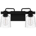 Quoizel - LYD8616MBK - Two Light Bath - Lydia - Matte Black