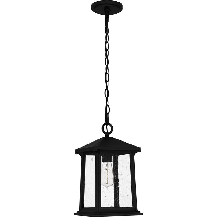 Quoizel - SAT1909MBK - One Light Outdoor Hanging Lantern - Satterfield - Matte Black