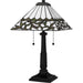 Quoizel - TF16135MBK - Two Light Table Lamp - Tiffany - Matte Black