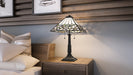 Quoizel - TF16135MBK - Two Light Table Lamp - Tiffany - Matte Black
