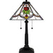 Quoizel - TF16137MBK - Two Light Table Lamp - Tiffany - Matte Black
