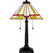 Quoizel - TF16140MBK - Two Light Table Lamp - Tiffany - Matte Black
