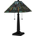 Quoizel - TF16144MBK - Two Light Table Lamp - Tiffany - Matte Black