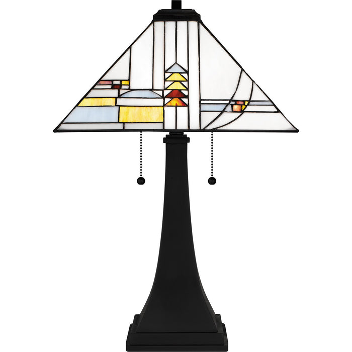 Quoizel - TF16146MBK - Two Light Table Lamp - Tiffany - Matte Black
