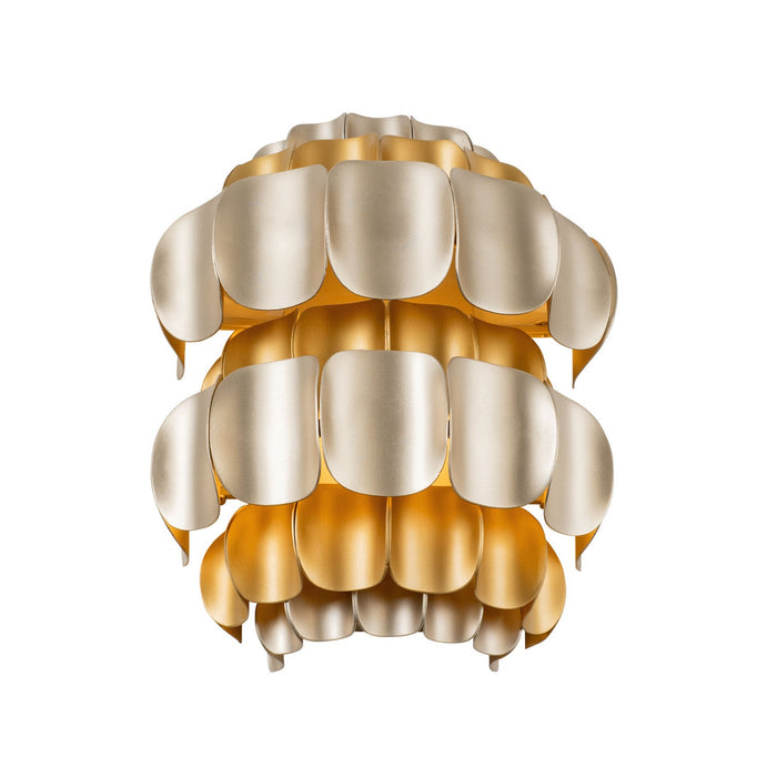 Varaluz - 382W01AGGD - One Light Wall Sconce - Swoon - Antique Gold/Gold Dust