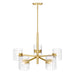 Designers Fountain - D284C-5CH-BG - Five Light Chandelier - Aries - Brushed Gold