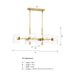 Designers Fountain - D284C-IS-BG - Six Light Island Pendant - Aries - Brushed Gold